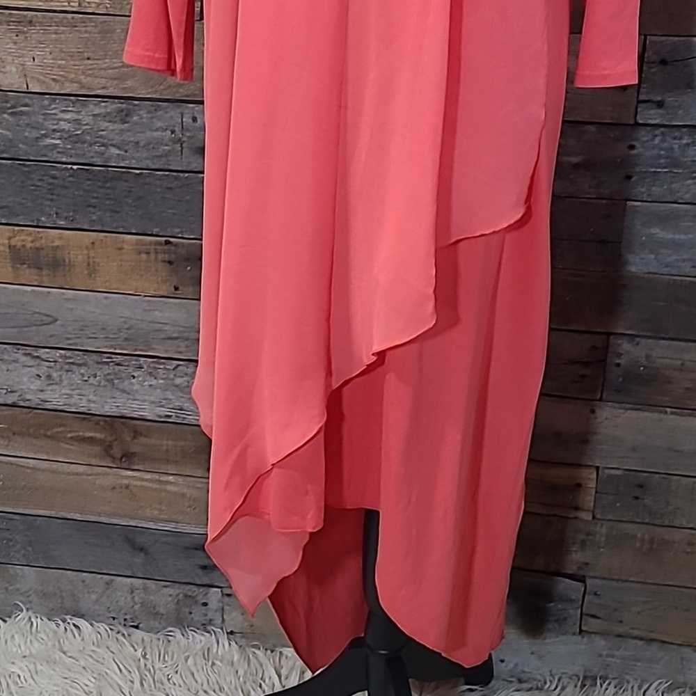 Soft Surroundings Andalou Dress Coral Large - image 4