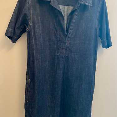 Lauren Ralph Lauren Denim Short Sleeve Dress Coll… - image 1