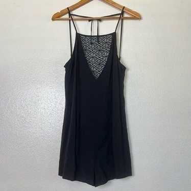 L*Space L Space Black Lace Romper Strappy Backless