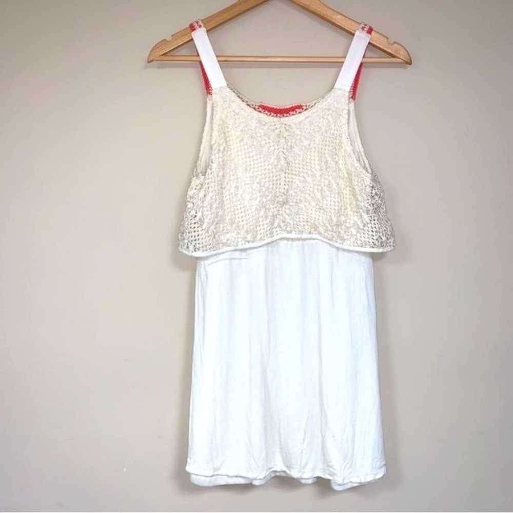 Boho Crochet Dress Women’s Small Flowy Peasant Fl… - image 3