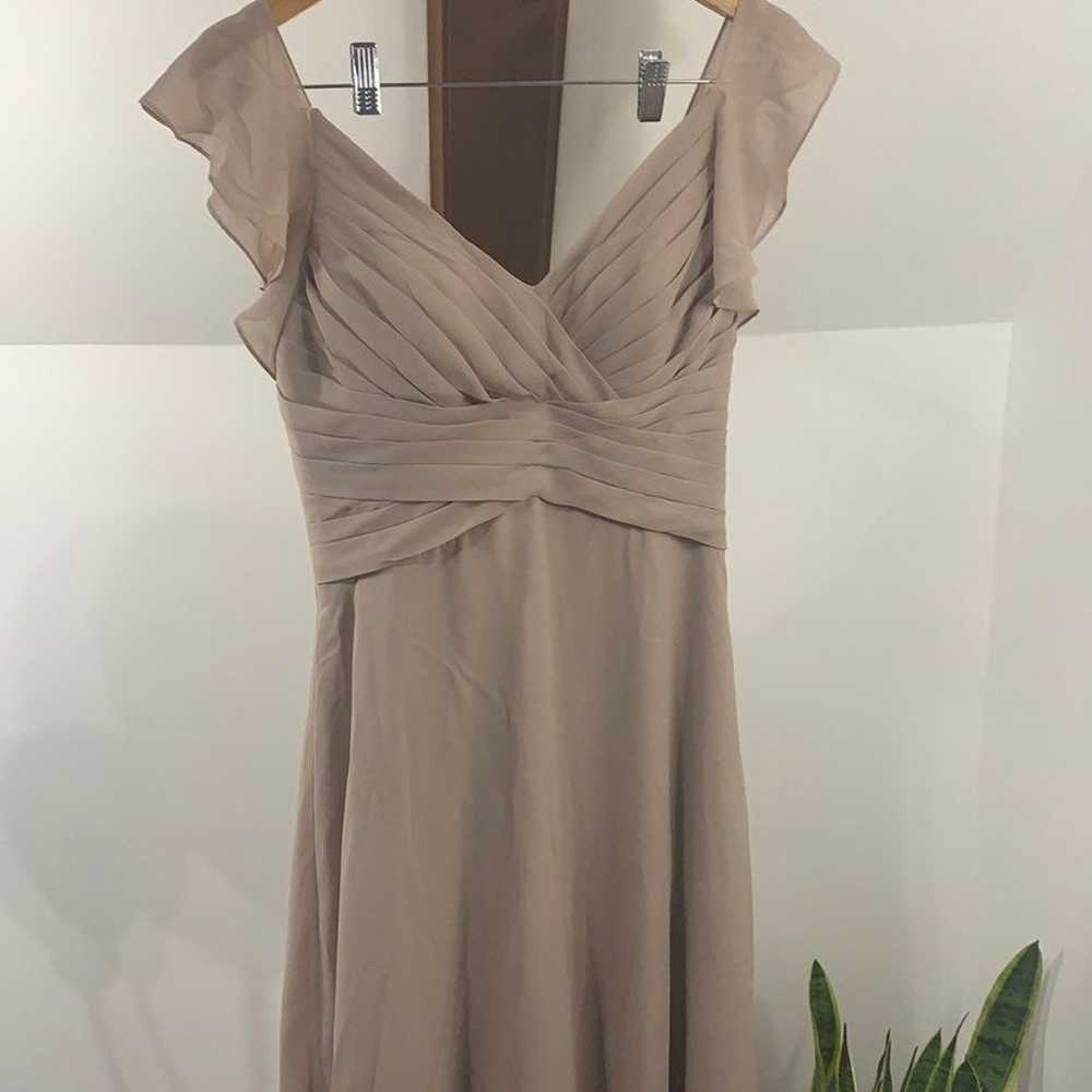 Jjs house bridesmaids dress taupe - image 2