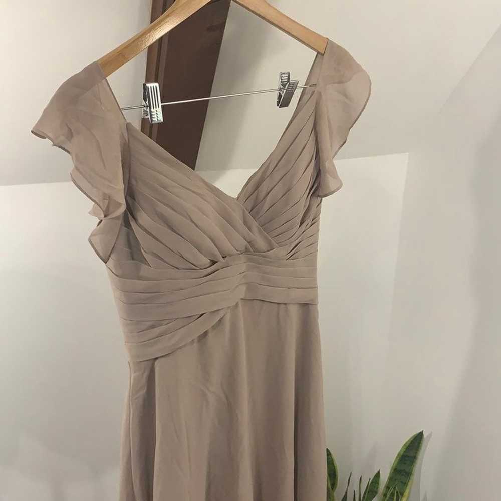 Jjs house bridesmaids dress taupe - image 5