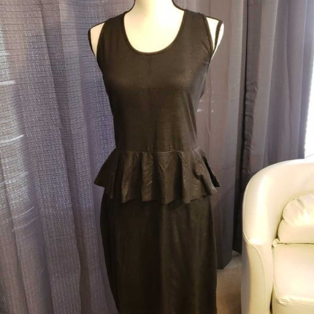 Black Peplum Dress - image 1