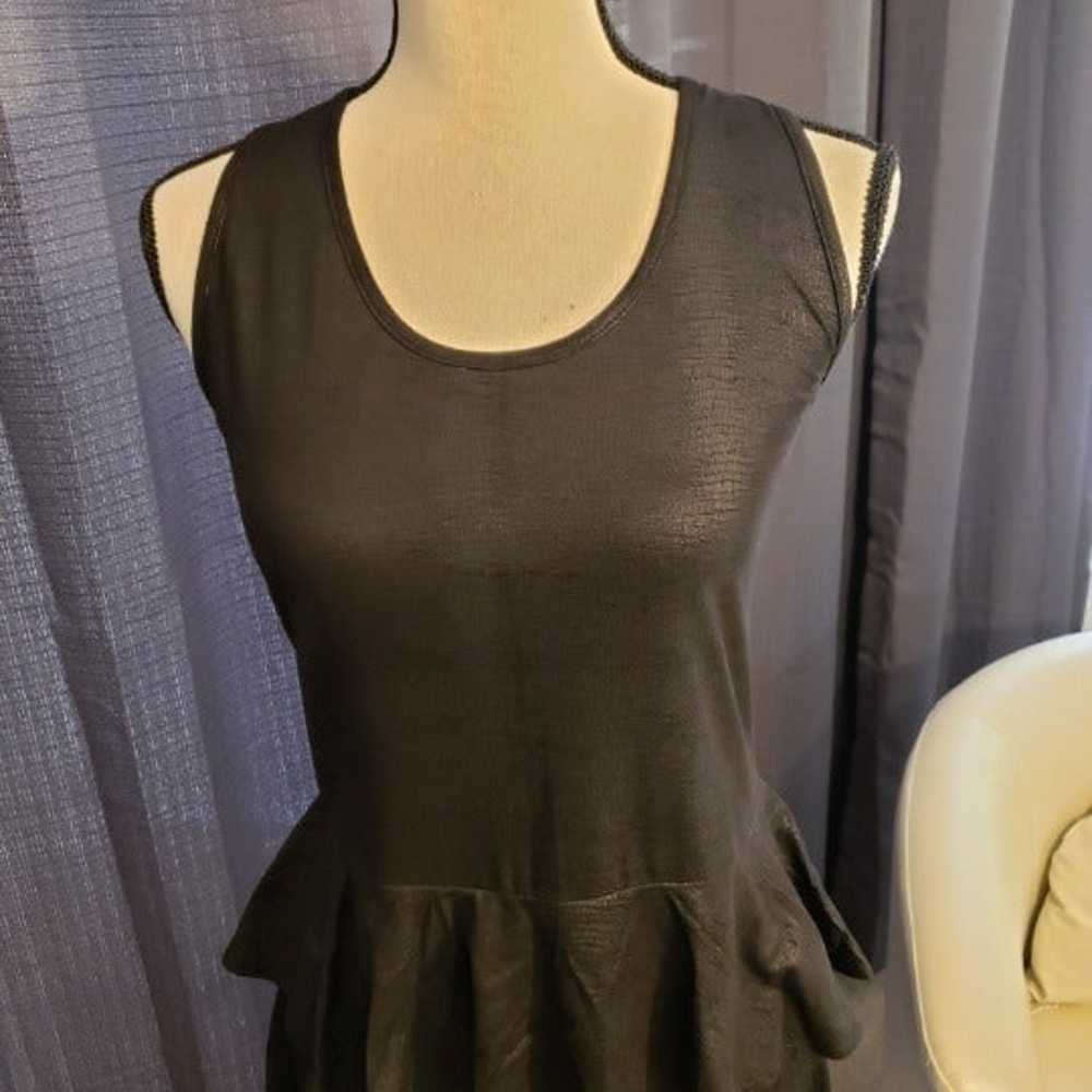 Black Peplum Dress - image 2