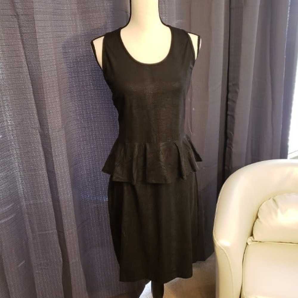 Black Peplum Dress - image 4