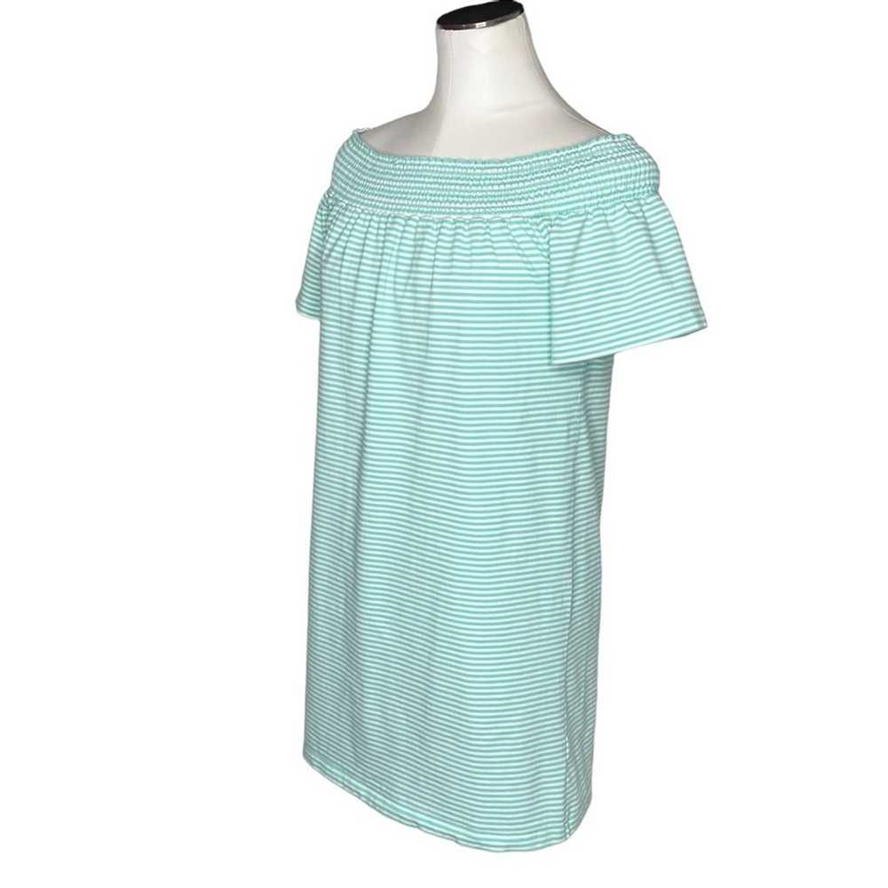 Vineyard Vines Striped Off The Shoulder Dress siz… - image 4