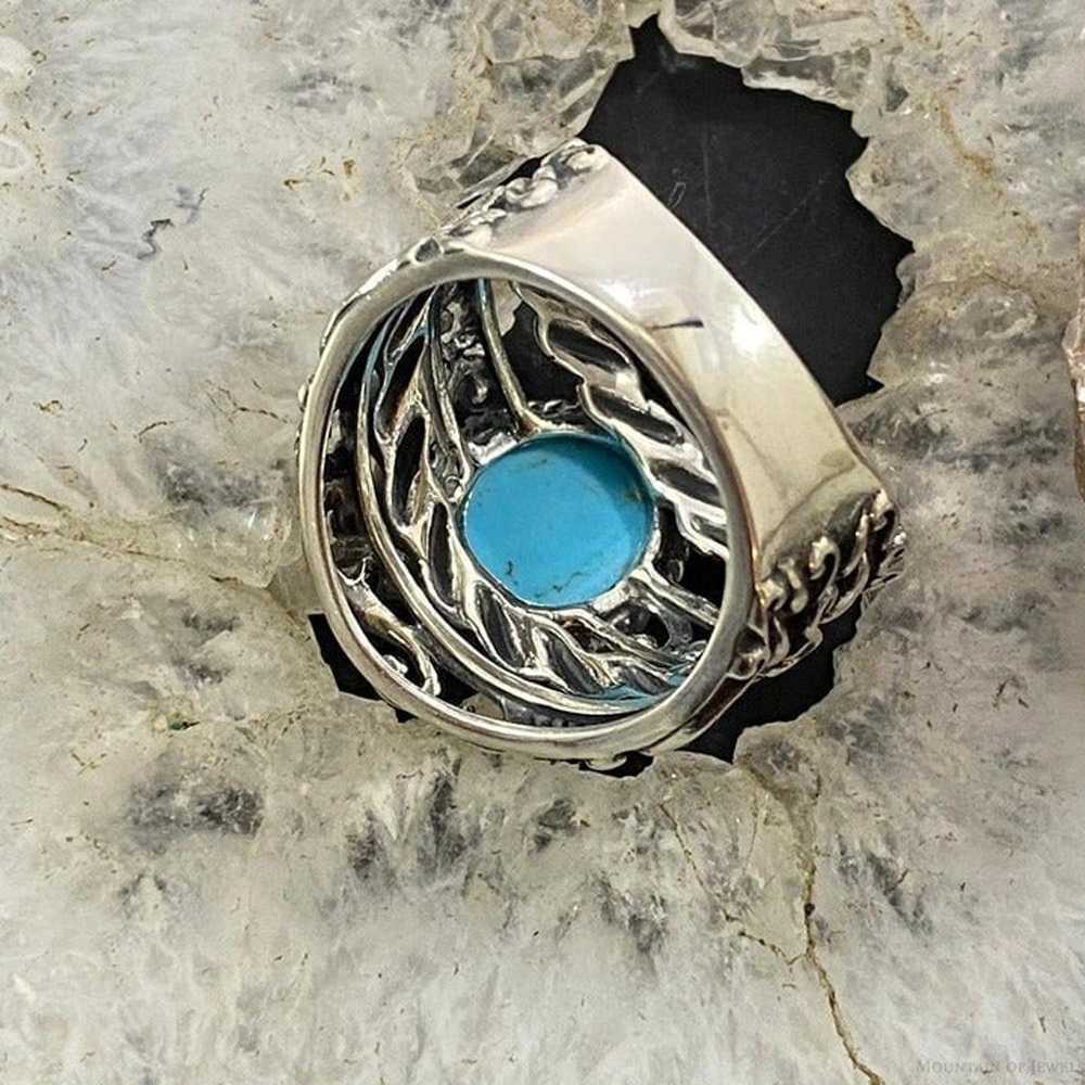 Carolyn Pollack Sterling Silver Oval Turquoise De… - image 6