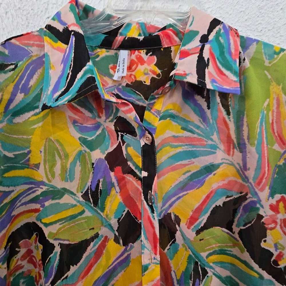 NWT Vintage Floral by Truth NYC Women's Abstract … - image 2