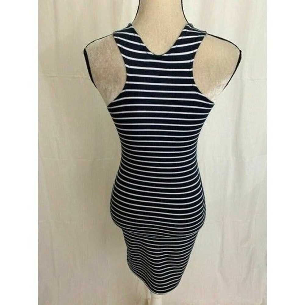 Zara Womens Navy Blue White Striped Tank Bodycon … - image 4