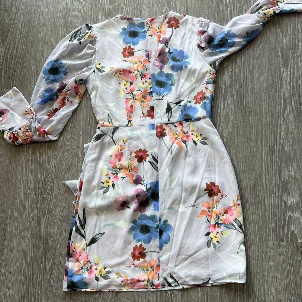 Yumi Kim Size Small Floral Long Sleeve Mini Dress - image 11