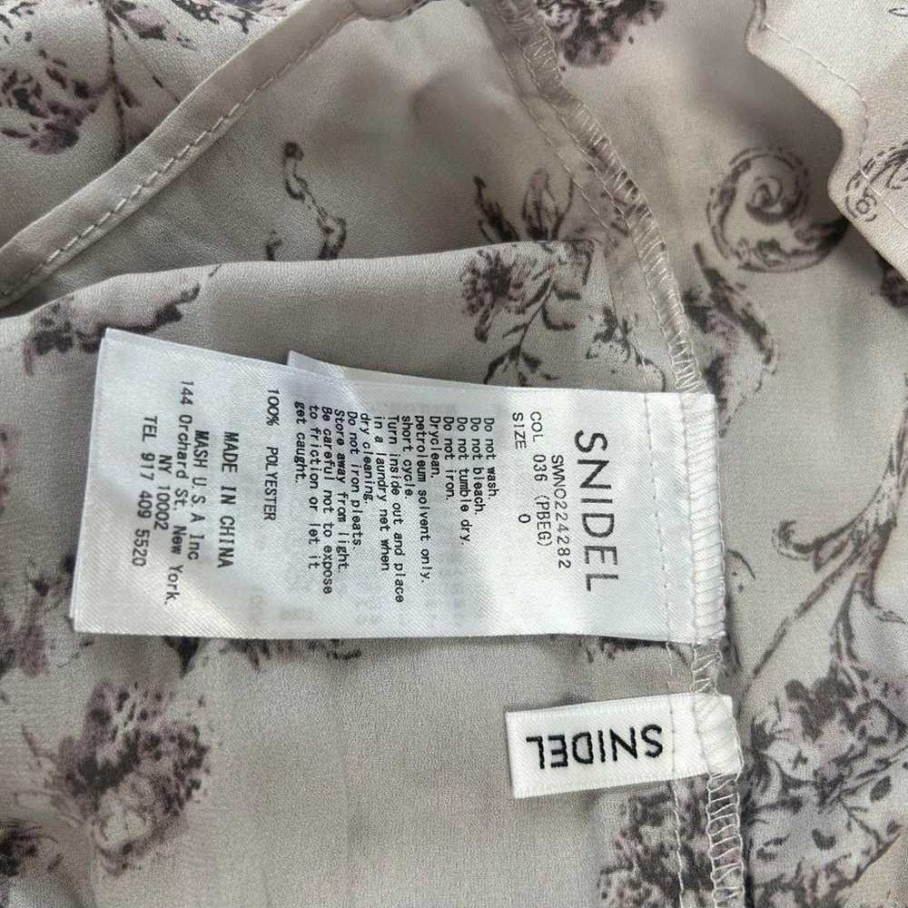 Excellent condition Snidel sheer floral print ple… - image 10