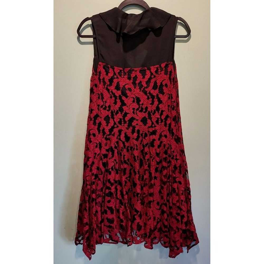 NWOT Eva Franco Lace A Line Sleeveless Midi Black… - image 5