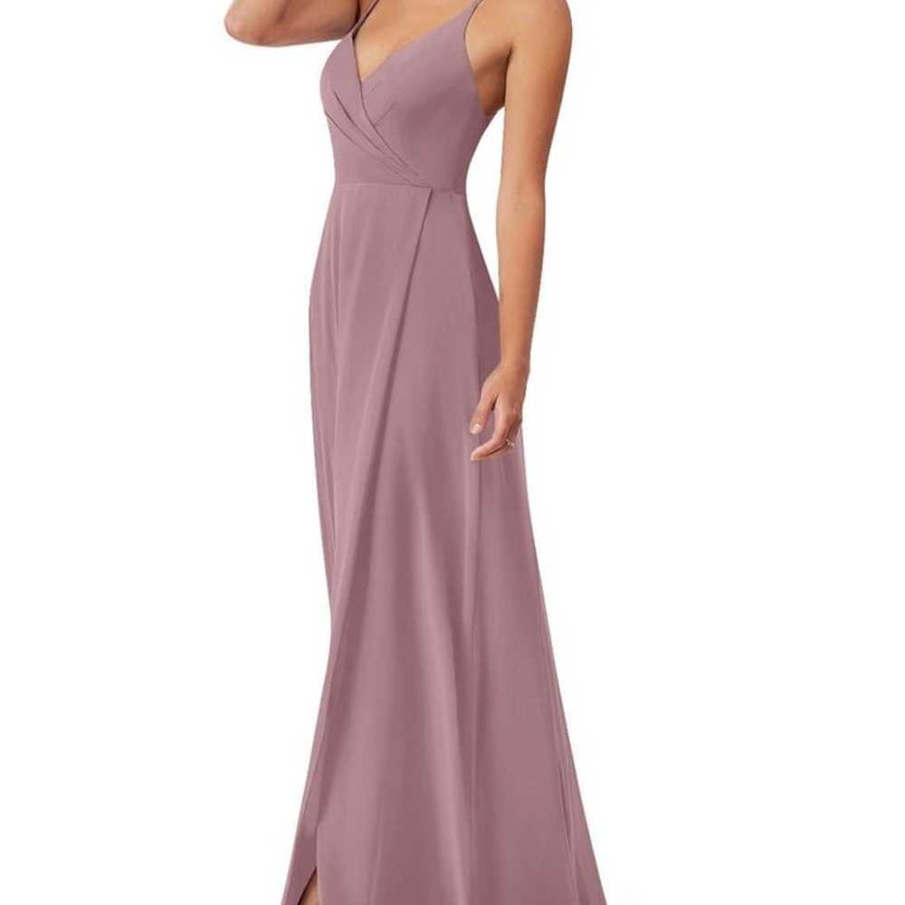 Azazie Davis dusty rose chiffon bridesmaid dress … - image 6