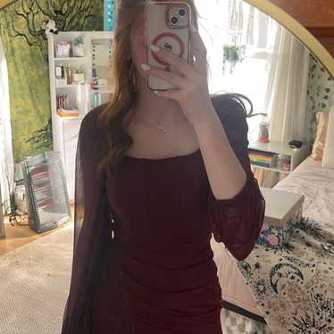 Maroon Hoco dress