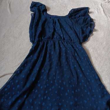 Size Small Blue Polka Dot Dress