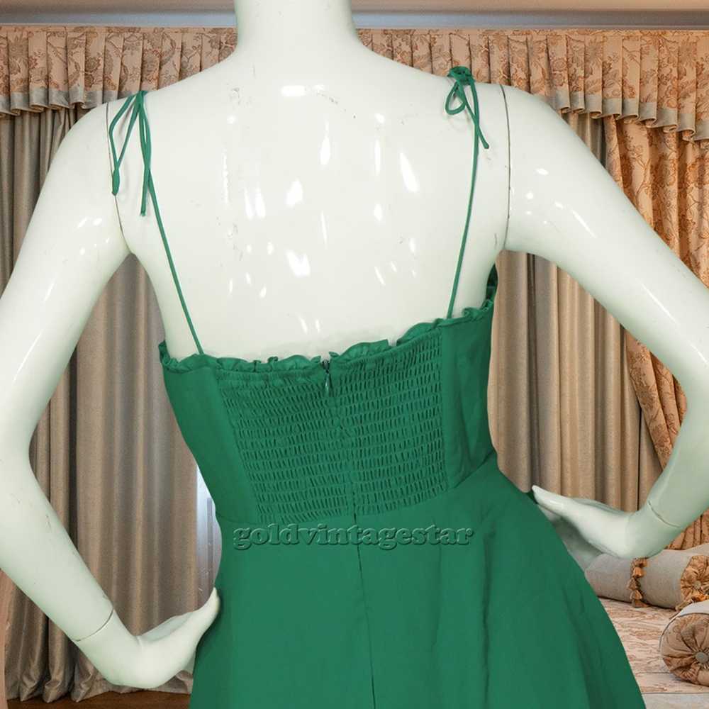 Lulus Green Dress S: Casual Chic with Ruffle Deta… - image 2