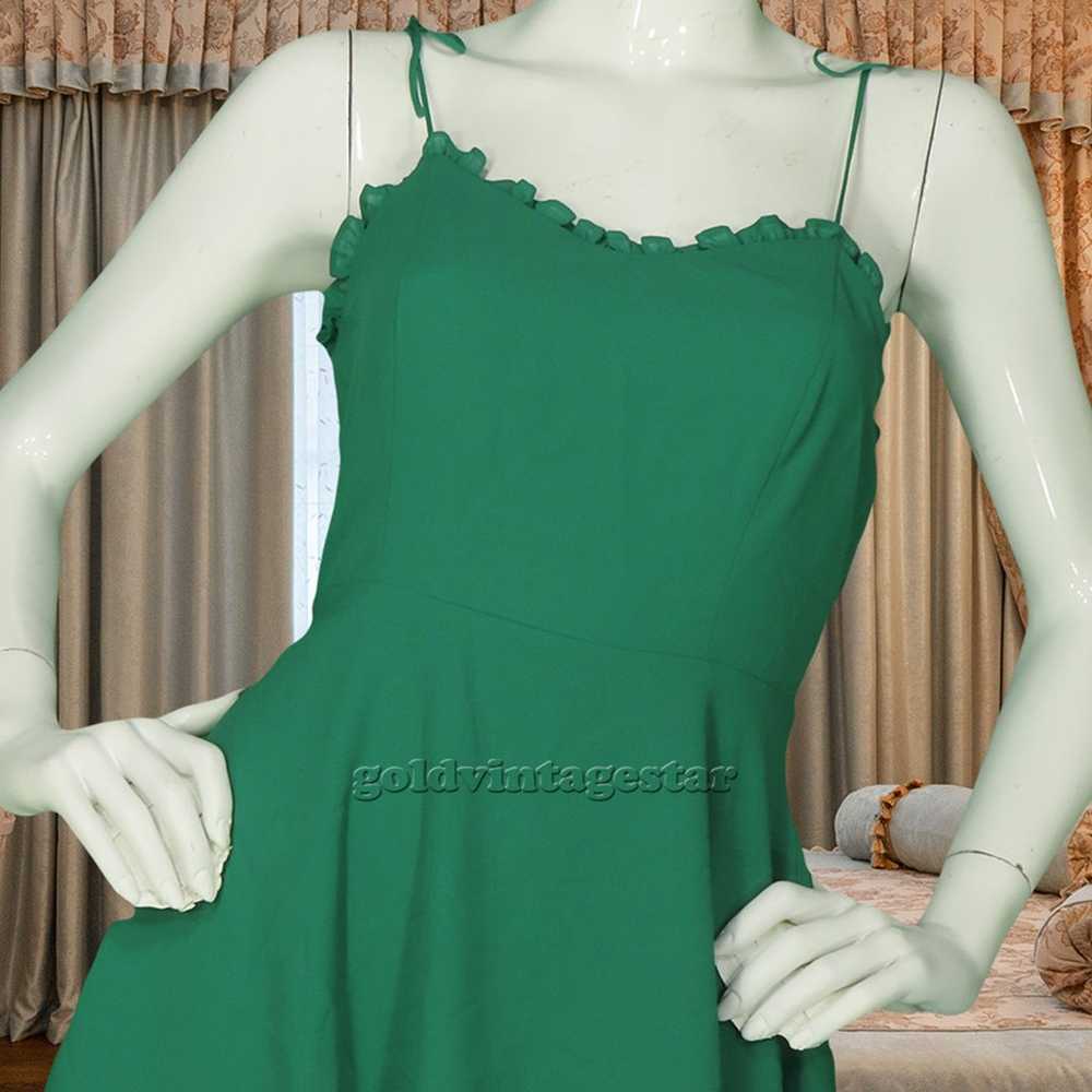 Lulus Green Dress S: Casual Chic with Ruffle Deta… - image 6