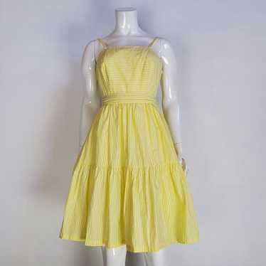 J. Crew Yellow Striped Dress