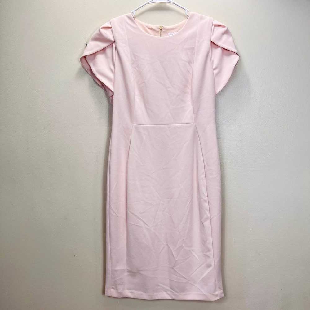 NWOT Calvin Klein Blush Pale Pink Tulip Sleeve Sh… - image 5