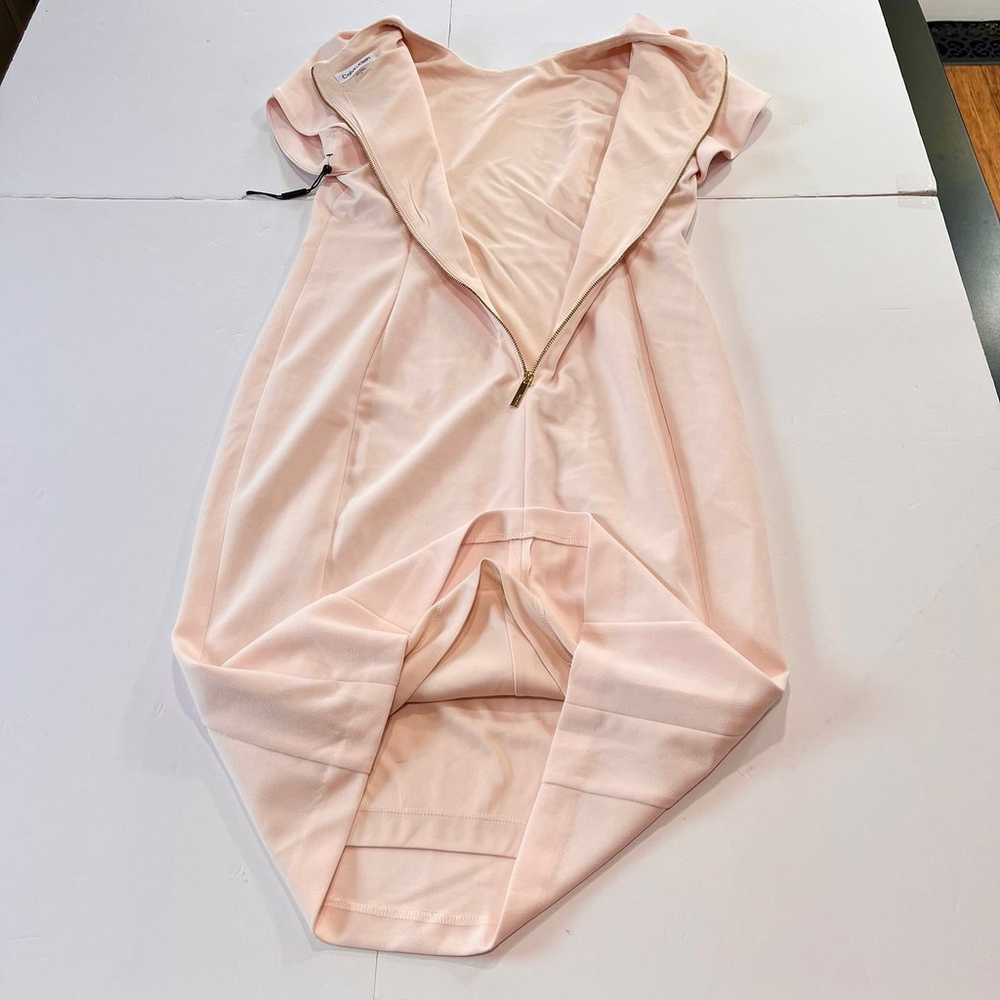 NWOT Calvin Klein Blush Pale Pink Tulip Sleeve Sh… - image 8