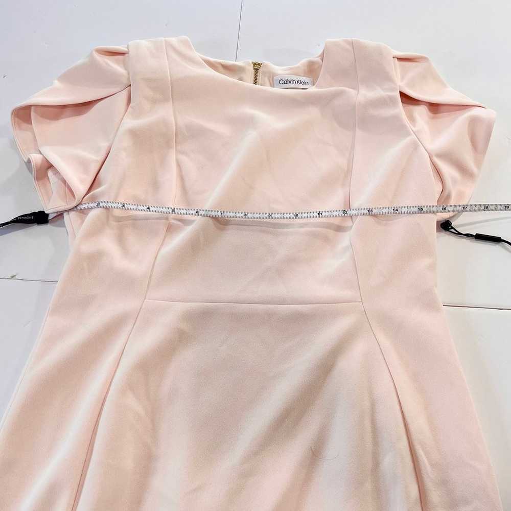 NWOT Calvin Klein Blush Pale Pink Tulip Sleeve Sh… - image 9