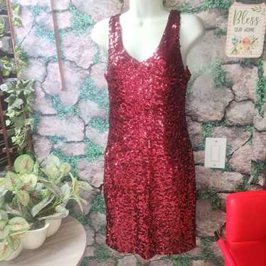 Pretty Guide gorgeous Red sequined dress in size M