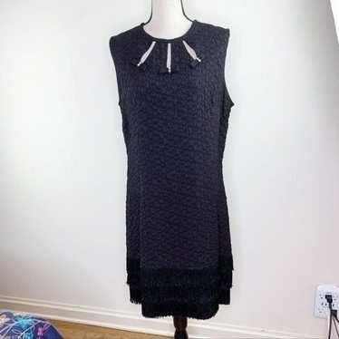 Vintage Handmade Sleeveless Black Cocktail Dress … - image 1