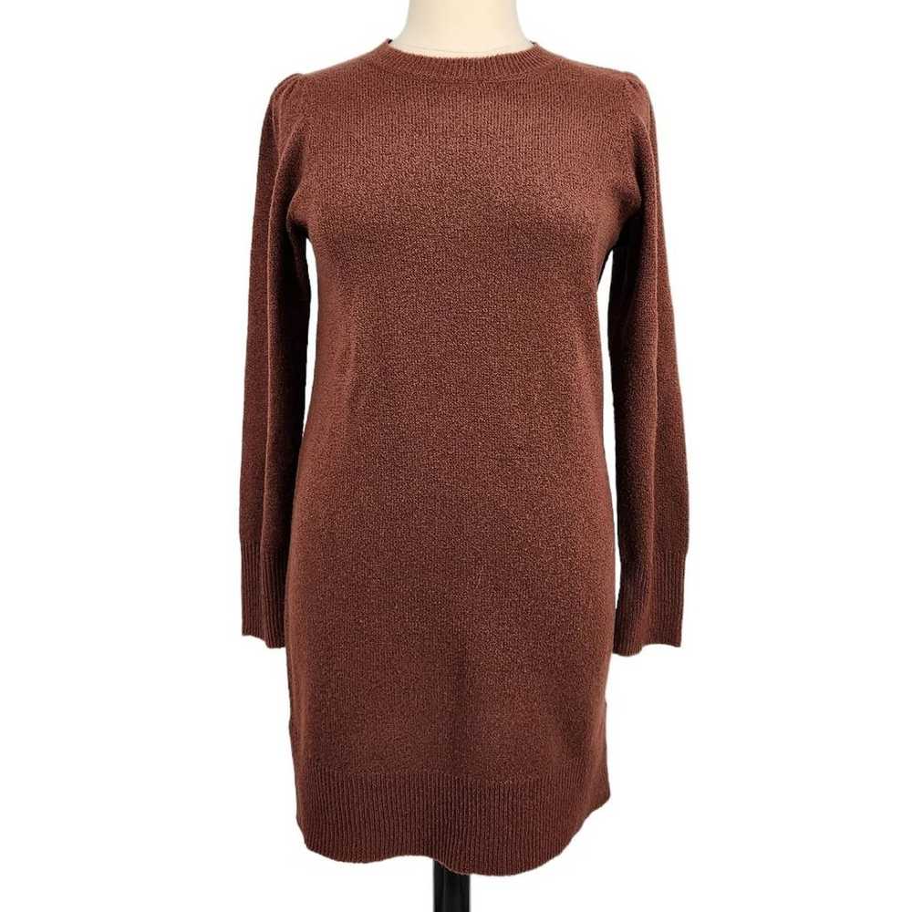 Nicole Miller Brown Tunic Sweater Dress - image 1