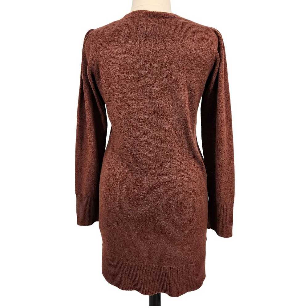 Nicole Miller Brown Tunic Sweater Dress - image 4