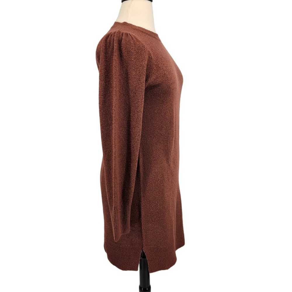 Nicole Miller Brown Tunic Sweater Dress - image 5