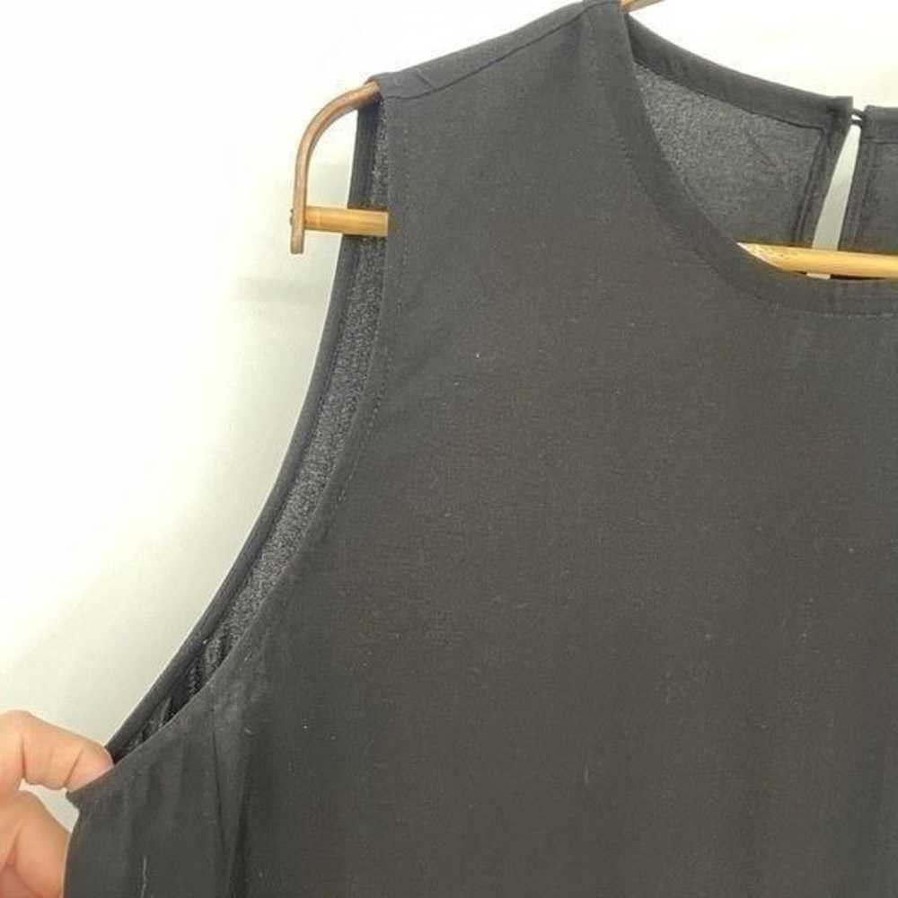 Eileen Fisher Black Sleeveless Keyhole Back Swing… - image 4