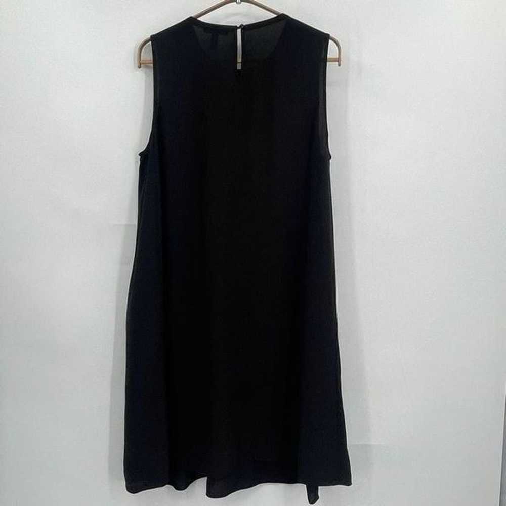 Eileen Fisher Black Sleeveless Keyhole Back Swing… - image 5