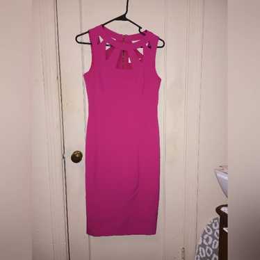 ELIZA J Hot Pink Cutout dress Sz 4