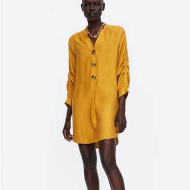 Zara mustard dress