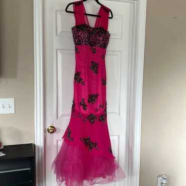 Hot pink party dress