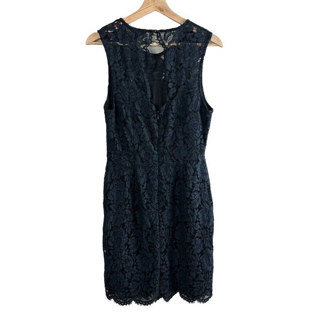 Banana Republic Navy Blue Lace Sheath Dress 8 M M… - image 4