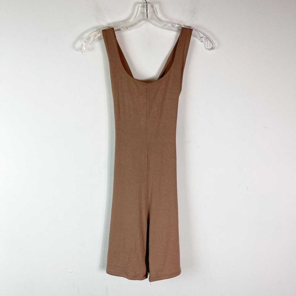 Naked Wardrobe NWOT Love U Knot Cutout Romper Bro… - image 3