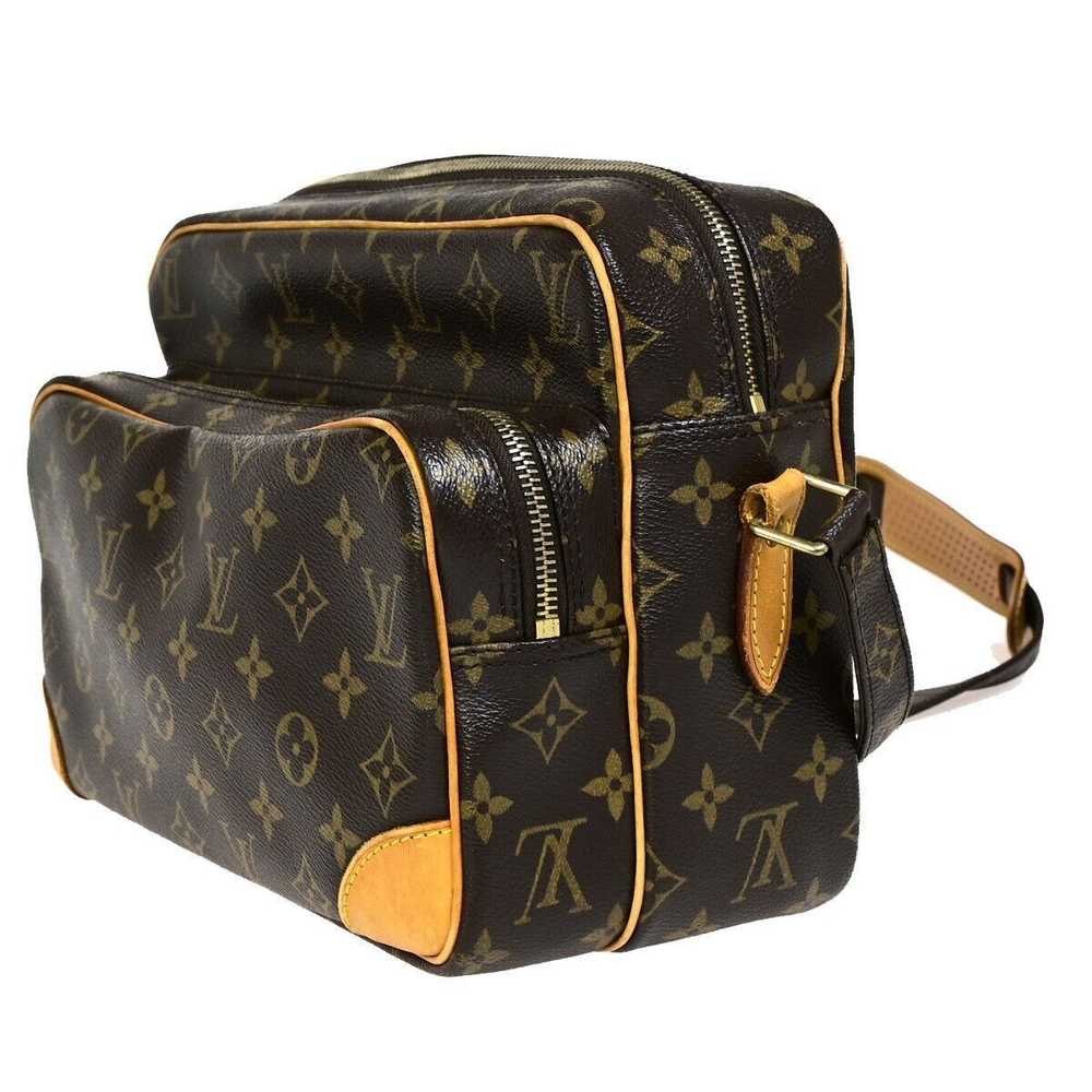 Louis Vuitton Nile Brown Canvas Shoulder Bag (Pre… - image 3