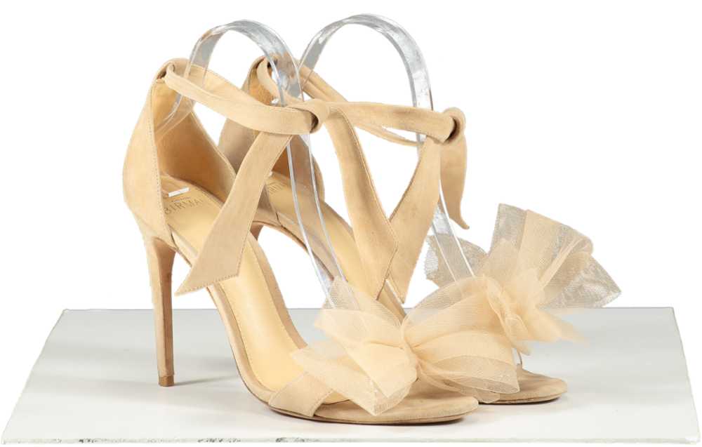 alexandre birman Beige Clarita Bow 90 Sandals UK … - image 2