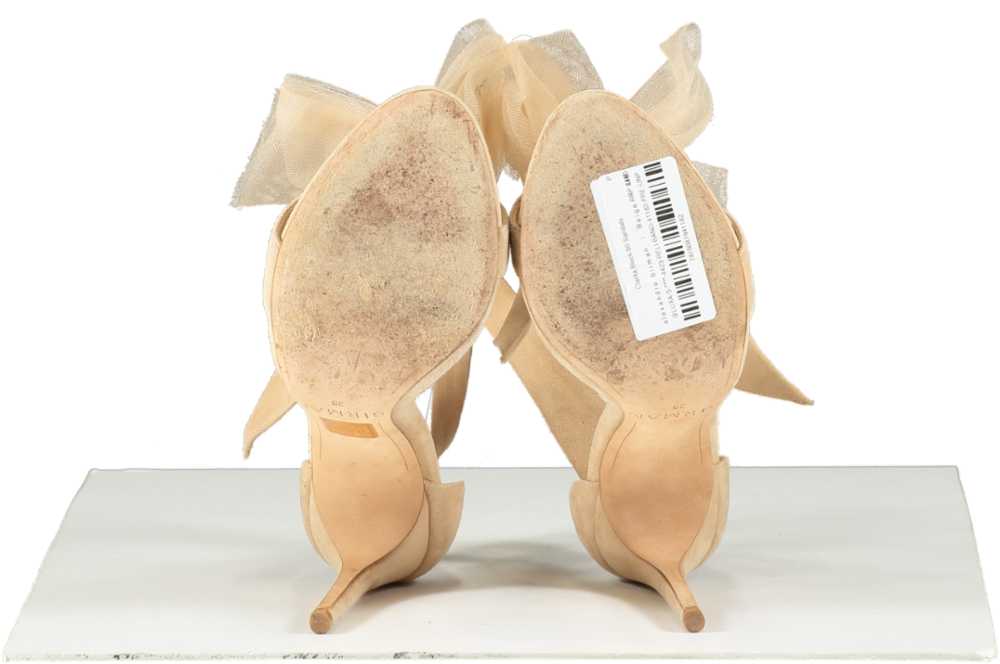 alexandre birman Beige Clarita Bow 90 Sandals UK … - image 4