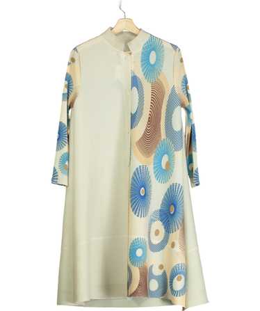 Y London Cream Ribbed Printed Button Down Dress U… - image 1