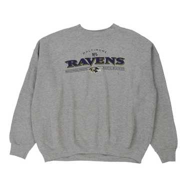 Baltimore Ravens Nfl Sweatshirt - 2XL Grey Cotton… - image 1