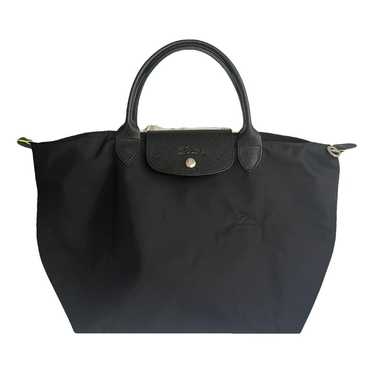 Longchamp Pliage leather travel bag