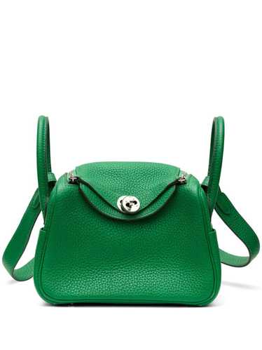 Hermès Pre-Owned mini Lindy shoulder bag - Green