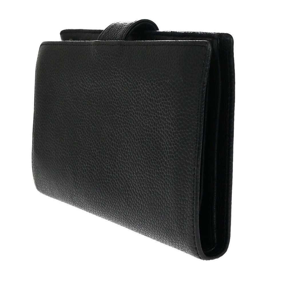 Chanel Cc Black Leather Wallet (Pre-Owned) - image 4