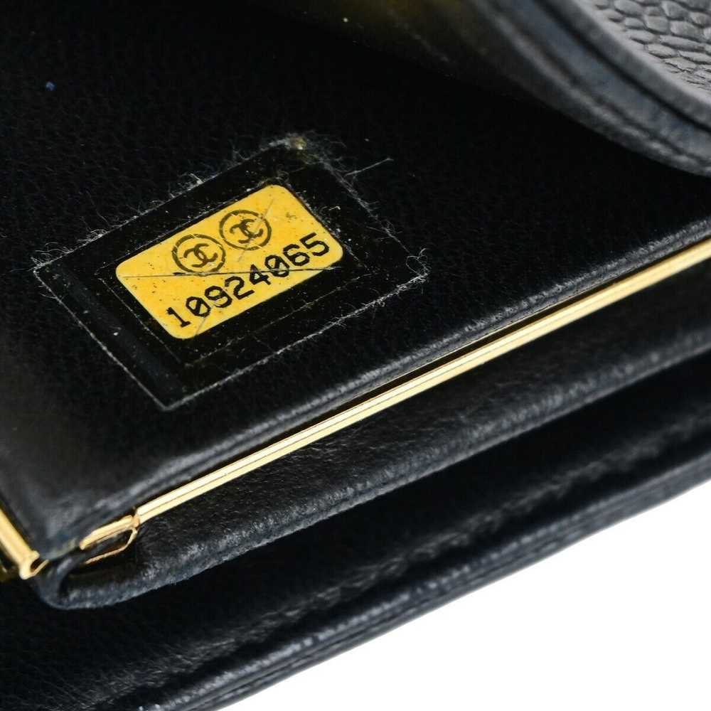 Chanel Cc Black Leather Wallet (Pre-Owned) - image 7