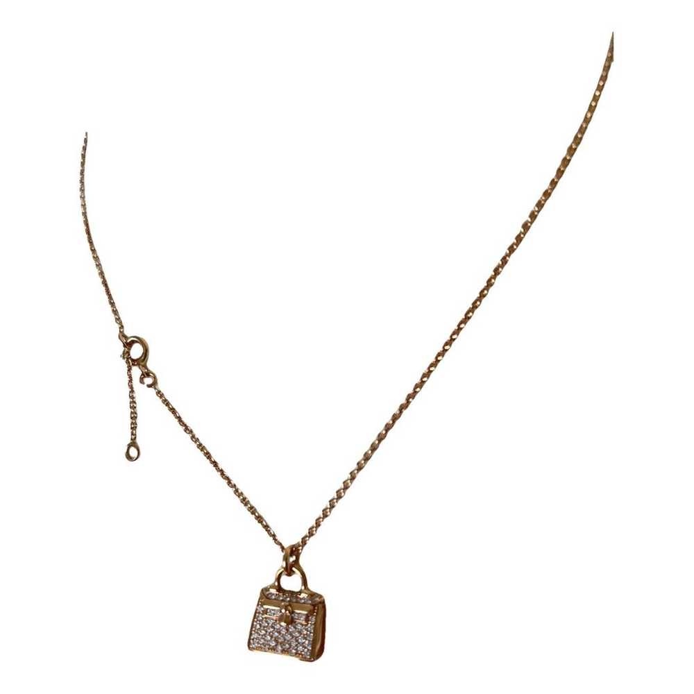 Hermès Amulette pink gold necklace - image 1