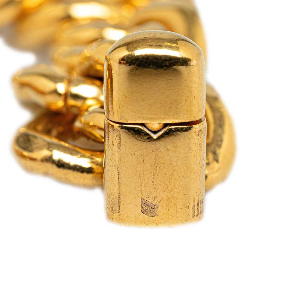 Chanel Chanel CC Turnlock Chain Bracelet Gold - image 4