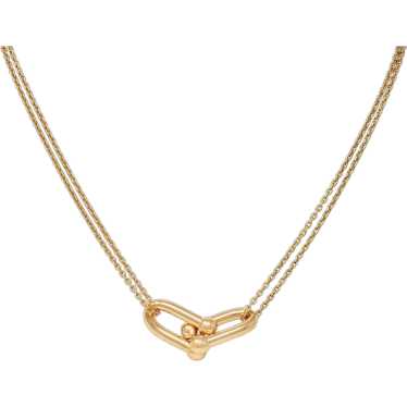 Tiffany & Co. 18 Karat Rose Gold Double Link Hard… - image 1