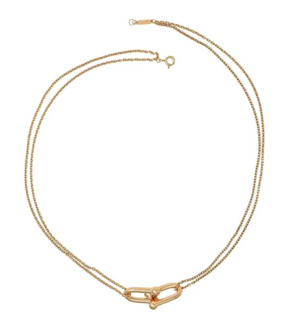 Tiffany & Co. 18 Karat Rose Gold Double Link Hard… - image 3